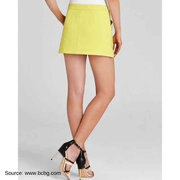 BCBGMAXAZIA INGRID A-LINE MINI SKIRT - Picture 4 of 7